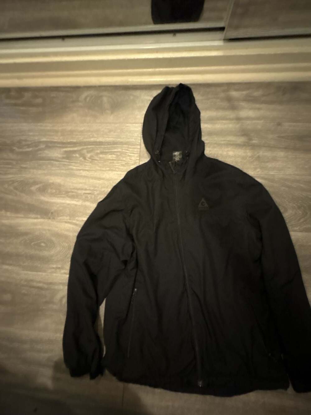 Gerry Men's Black Full-Zip Hooded Windbreaker Jacket